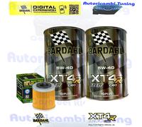 Kit Tagliando Olio Bardahl XT4R 5W40 + Filtro Per Husqvarna TCX5102008>2011