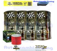 Kit Tagliando Olio Bardahl XT4R 5W40 + Filtro Per Moto Morini 1200 Sport 2006>