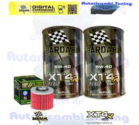 Kit Tagliando Olio Bardahl XT4R 5W40 + Filtro Per Yamaha SR400 1JR