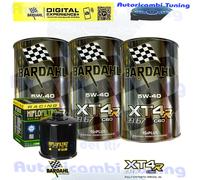 Kit Tagliando Olio Bardahl XT4R 5W40 Per Kawasaki Z400 ER400 D-KF LF 2019>2020