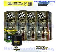Kit Tagliando Olio Bardahl XT4R 5W40 Per Kawasaki ZX600 E1-E9 ZZR600 1993>2001