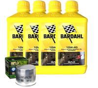 Kit Tagliando Olio Bardahl XT4S 10W40 + Filtro Per BMW R1100 S Sports Boxer 2000