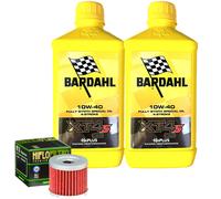 Kit Tagliando Olio Bardahl XT4S 10W40 + Filtro Per Suzuki ALT125 1983>1986
