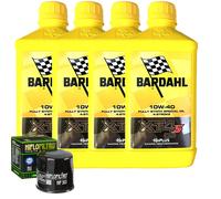 Kit Tagliando Olio Bardahl XT4S 10W40 Per Kawasaki ZX600 E1-E9 ZZR600 1993>2001
