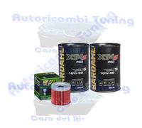 Kit Tagliando Olio Bardahl XT4S 10W50 + Filtro Per Suzuki ALT185 1984>1985