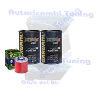 Kit Tagliando Olio Bardahl XT4S 10W50 + Filtro Per Yamaha BW350 T 1987