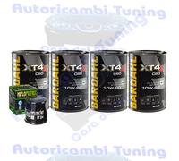 Kit Tagliando Olio Bardahl XT4S 10W60 + Filtro Per Honda CBR600 FA-B ABS 2011