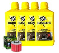 Kit Tagliando Olio Bardahl XT4S 10W60 + Filtro Per Yamaha TDM900 A ABS2005>2012