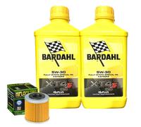 Kit Tagliando Olio Bardahl XT4S 5W30 + Filtro Per Husqvarna TCX5102008>2011