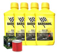 Kit Tagliando Olio Bardahl XT4S 5W30 + Filtro Per Moto Morini 1200 9 1 2 2006>