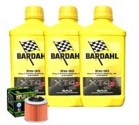 Kit Tagliando Olio Bardahl XT4S 5W30 + Filtro Per MuZ500 Saxon Fun1991>1993