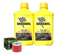 Kit Tagliando Olio Bardahl XT4S 5W30 + Filtro Per Suzuki ALT185 1984>1985
