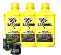 Kit Tagliando Olio Bardahl XT4S 5W30 Per Kawasaki ER500 C1 D1 ER-5 2001>2002