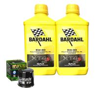 Kit Tagliando Olio Bardahl XT4S 5W30 Per Kawasaki KVF700 Team Green 2005>2006