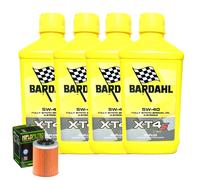 Kit Tagliando Olio Bardahl XT4S 5W40 + Filtro Per Aprilia RSV 1000 SL Mille2000