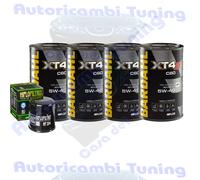 Kit Tagliando Olio Bardahl XT4S 5W40 + Filtro Per Honda CBR600 FA-B ABS 2011
