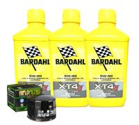 Kit Tagliando Olio Bardahl XT4S 5W40 Filtro Per Moto Guzzi 1000 LeMans 1984>1987