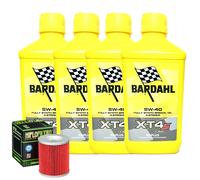 Kit Tagliando Olio Bardahl XT4S 5W40 + Filtro Per Moto Morini 1200 Corsaro 2006>