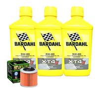 Kit Tagliando Olio Bardahl XT4S 5W40 + Filtro Per MuZ500 Saxon Fun1991>1993