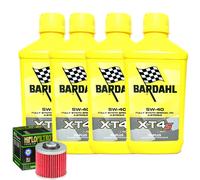 Kit Tagliando Olio Bardahl XT4S 5W40 + Filtro Per Yamaha TDM900 A ABS2005>2012