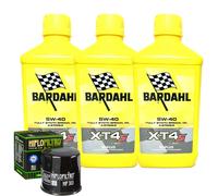 Kit Tagliando Olio Bardahl XT4S 5W40 Per Kawasaki ER500 C1 D1 ER-5 2001>2002