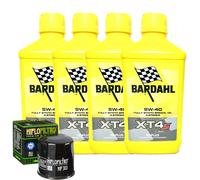 Kit Tagliando Olio Bardahl XT4S 5W40 Per Kawasaki ZX600 E1-E9 ZZR600 1993>2001