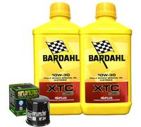 Kit Tagliando Olio Bardahl XTC 10W30 + Filtro Per Honda CBR250 RR-H J KMC51