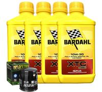 Kit Tagliando Olio Bardahl XTC 10W30 Filtro Per Moto Guzzi 1100 Stone 2003>2005