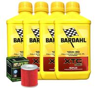 Kit Tagliando Olio Bardahl XTC 10W30 + Filtro Per Moto Morini 1200 Corsaro 2006>