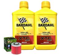 Kit Tagliando Olio Bardahl XTC 10W30 + Filtro Per Yamaha BW350 T1987