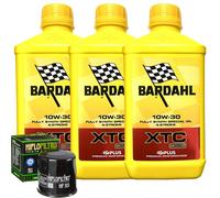 Kit Tagliando Olio Bardahl XTC 10W30 Per Kawasaki Z400 ER400 D-KF LF 2019>2020