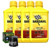 Kit Tagliando Olio Bardahl XTC 10W30 Per Kawasaki ZX600 E1-E9 ZZR600 1993>2001