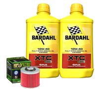 Kit Tagliando Olio Bardahl XTC 10W40 + Filtro Per Yamaha BW350 T1987