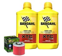 Kit Tagliando Olio Bardahl XTC 10W40 + Filtro Per Yamaha YD250 3NU1