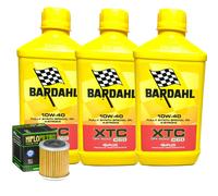Kit Tagliando Olio Bardahl XTC 10W40 Hiflo Per Yamaha YFM350 Big Bear1987>1999