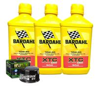 Kit Tagliando Olio Bardahl XTC 10W40 Per YamahaYFM700 GPS Grizzly 4WD 2017>2018