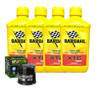 Kit Tagliando Olio Bardahl XTC 10W50 Filtro Per Honda CB400 F2N Super Four NC31