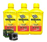 Kit Tagliando Olio Bardahl XTC 10W50 Filtro Per Moto Guzzi 1000 LeMans 1984>1987