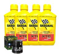 Kit Tagliando Olio Bardahl XTC 10W50 Filtro Per Moto Guzzi 1100 Sport 1996>2000