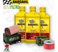 Kit tagliando Olio BARDAHL XTC 15W50 + Filtri HONDA CB 350 S 1986 - 1988