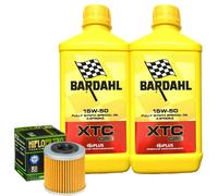 Kit Tagliando Olio Bardahl XTC 15W50 + Filtro Per Husqvarna TCX5102008>2011