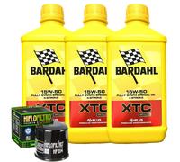 Kit Tagliando Olio Bardahl XTC 15W50 Per Yamaha YZF-R6 2C0 2006>2007