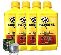 Kit Tagliando Olio Bardahl XTC 5W40 + Filtro Per BMW R850 GS Boxer 1999