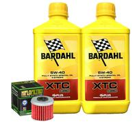 Kit Tagliando Olio Bardahl XTC 5W40 + Filtro Per Honda CRF450 RX-M 2021
