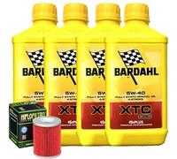 Kit Tagliando Olio Bardahl XTC 5W40 Filtro Per Moto Morini 1200 Granpasso 2006>