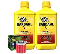 Kit Tagliando Olio Bardahl XTC 5W40 + Filtro Per Yamaha SR400 1JR