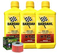 Kit Tagliando Olio Bardahl XTC 5W40 Per Honda SLR650 V W X Y Vigor 1997>2000