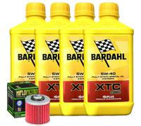 Kit Tagliando Olio Bardahl XTC 5W40 Per Yamaha XVS1100 DragStar 1999>2005