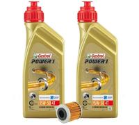 KIT TAGLIANDO OLIO CASTROL 15W50 FILTRO OLIO PIAGGIO BEVERLY 350 ST 2016 2017