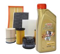 Kit Tagliando + Olio Castrol 5W30 VW, Seat, Skoda